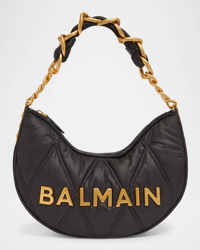 1945 Moon Shoulder Bag in Grid Quilted Nylon